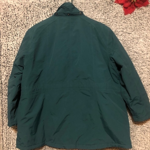 - LANDS END Womens Squall Parka/Coat-Size 1 X Fleece-Lined Green - Picture 4 of 9